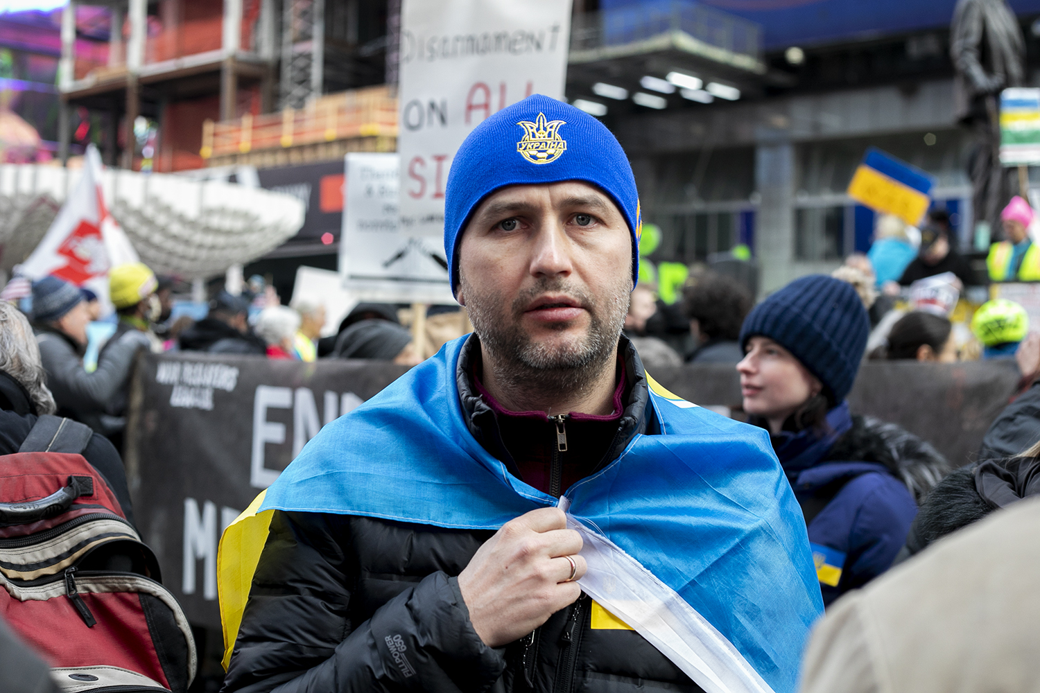 Ukraine War protest: Times Square