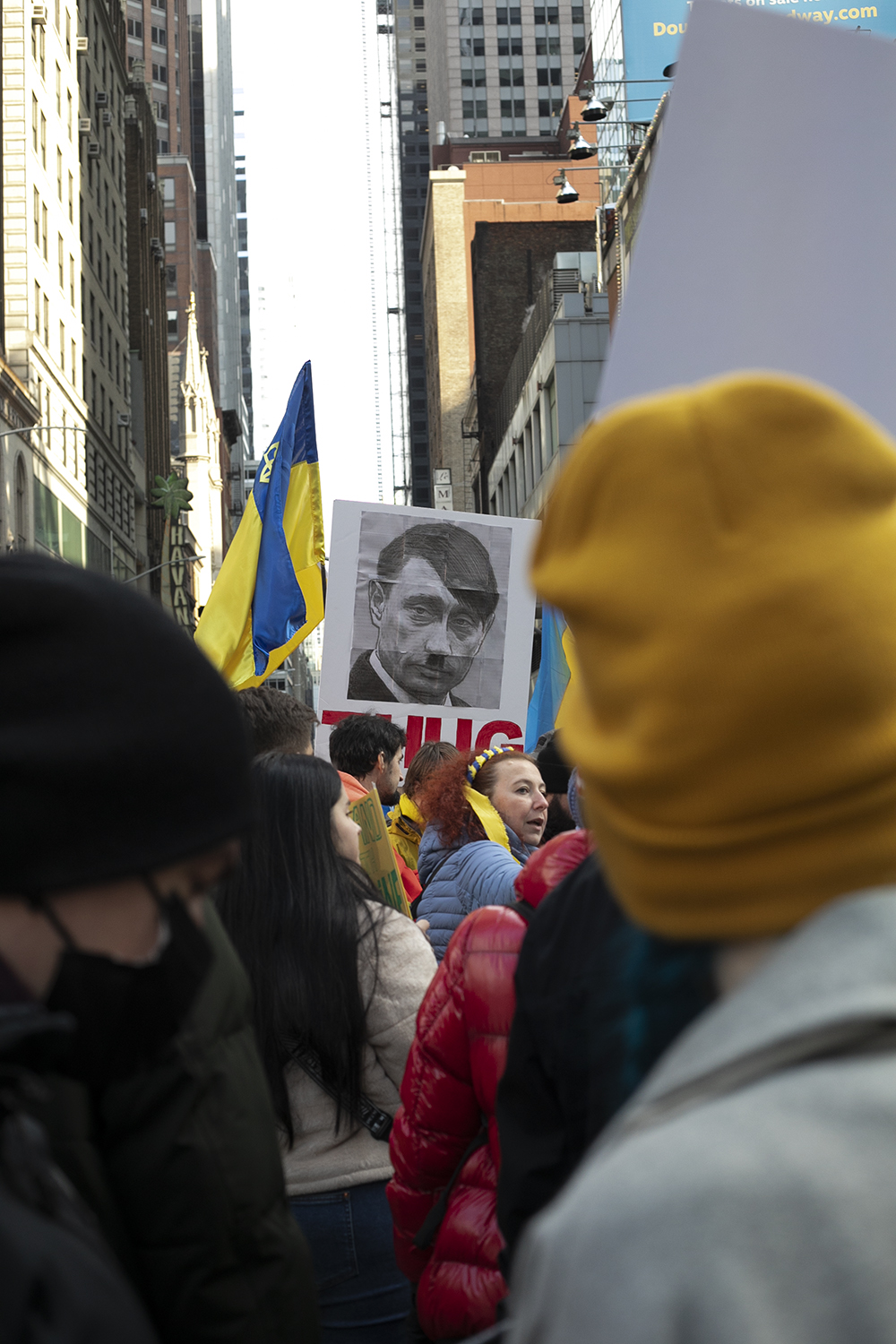 Ukraine War protest: Times Square